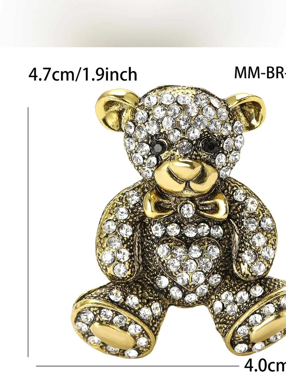 VQ Teddy Bear Brooch